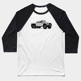 VelociRaptor Truck Cartoon Baseball T-Shirt